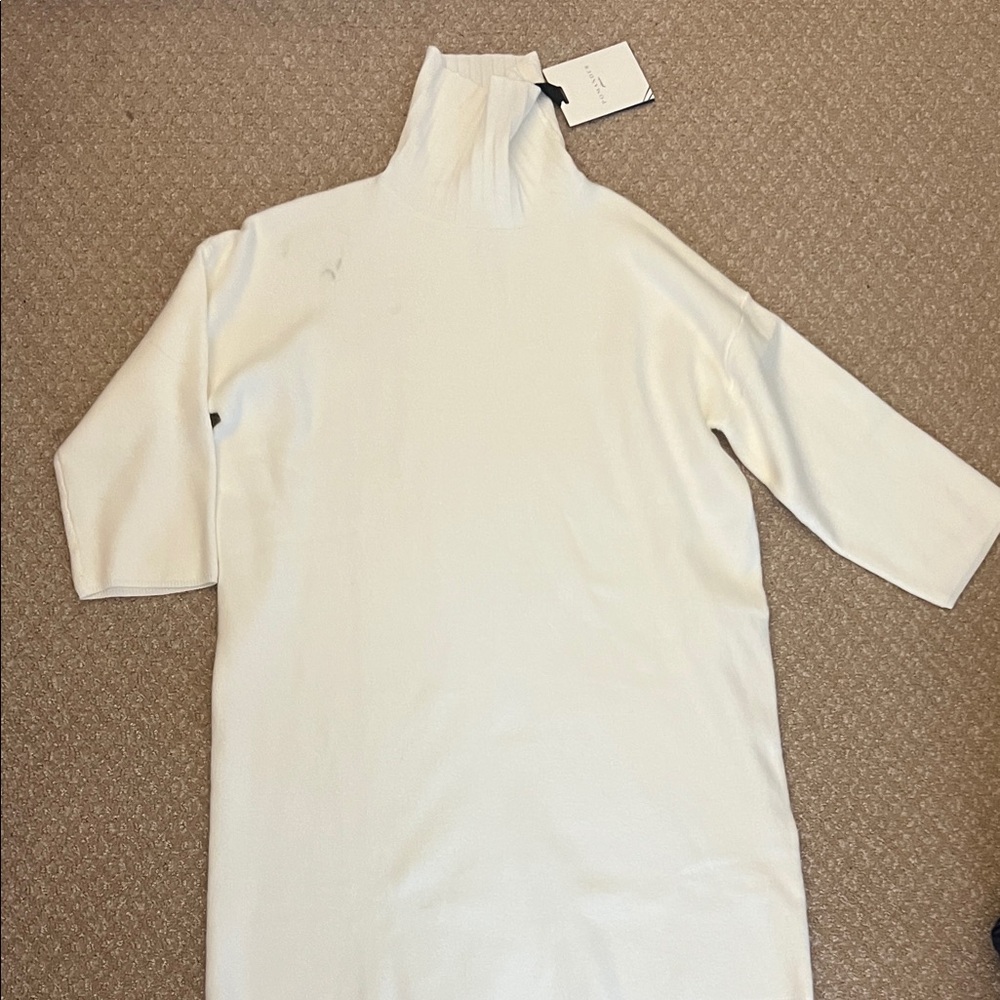 Pomander Place Cream Turtleneck Dress